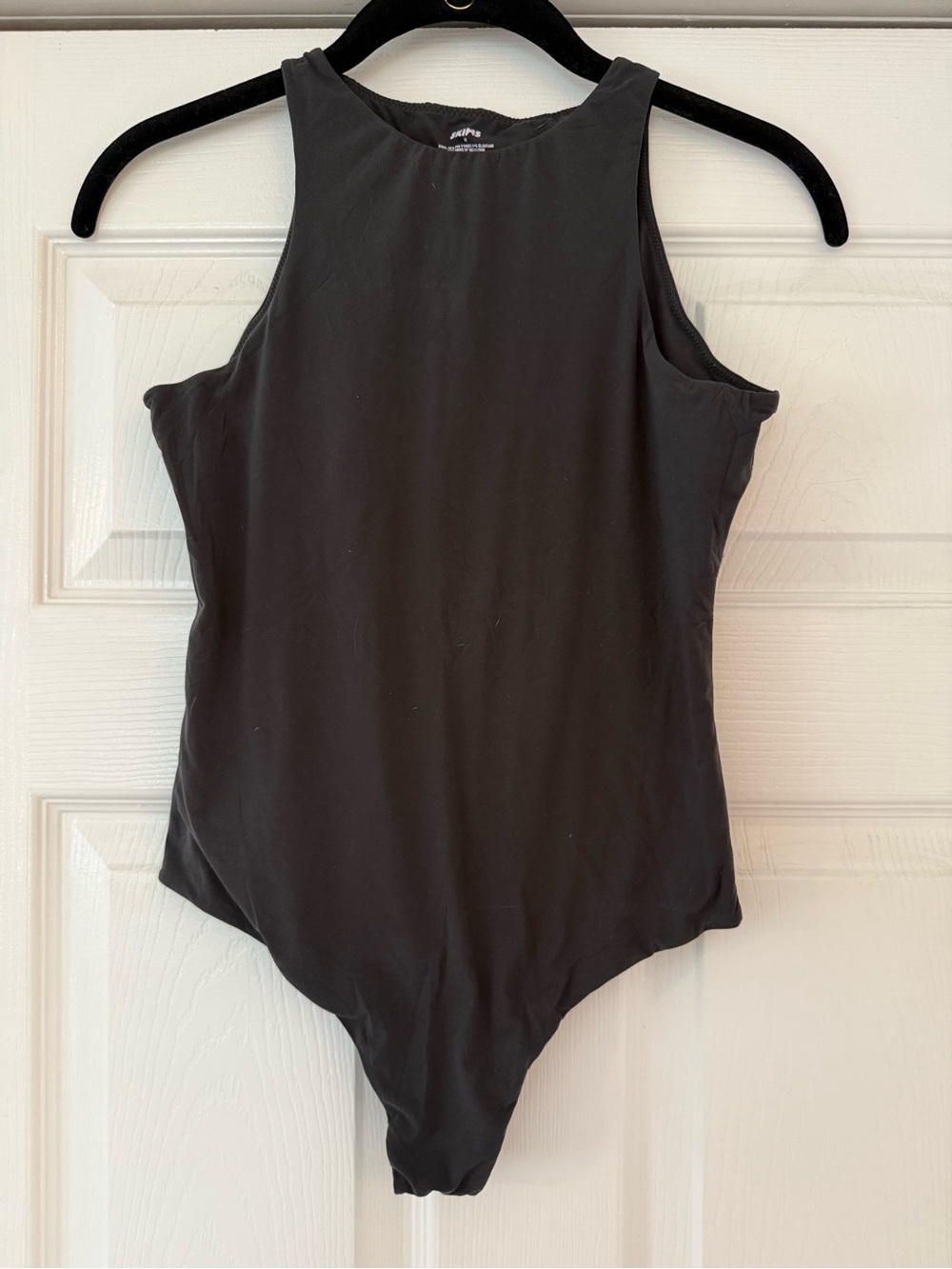 SKIMS Black High Neck Bodysuit Size M NWOT